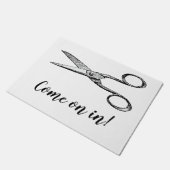 Paillasson Mat bienvenu de coiffeur (Incliné)