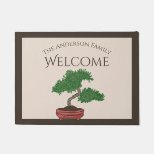 Paillasson Mat d'accueil personnalisé Bonsai Tree