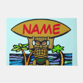 Paillasson Mat d'accueil, Tiki & Surf Board Doormat (Devant)