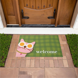 Paillasson Mat de bienvenue pour chat cool