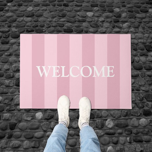 Paillasson Mat de bienvenue rose