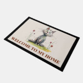 Paillasson Mat de la porte d'accueil du chat (Incliné)