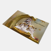 Paillasson Mat de la porte de Noël, Ange (Incliné)