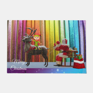 Paillasson Mat de la porte de Noël, Père Noël