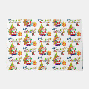 Paillasson Mat de la porte de Noël, Père Noël