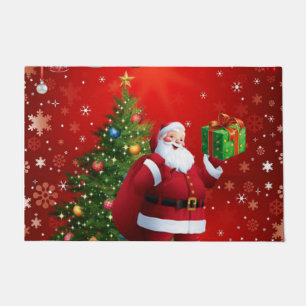 Paillasson Mat de la porte de Noël, Père Noël