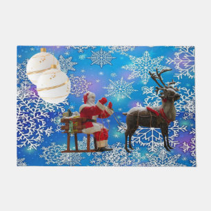 Paillasson Mat de la porte de Noël, Père Noël