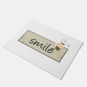 Paillasson Mat de la porte de sourire Bumblebee (Incliné)