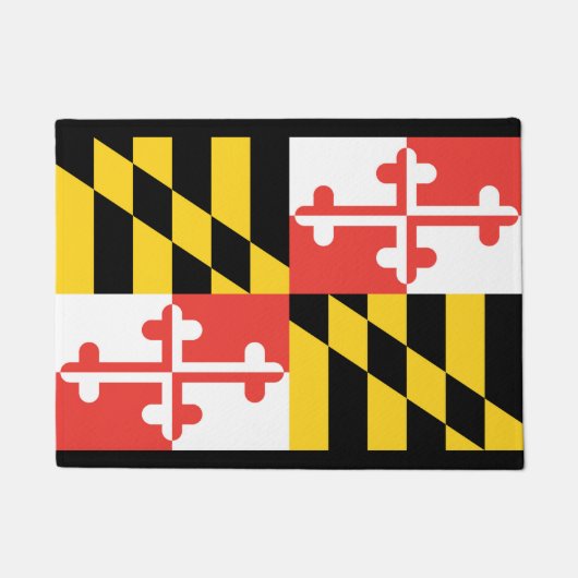 Paillasson Mat de la porte du drapeau du Maryland (Devant)
