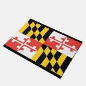 Paillasson Mat de la porte du drapeau du Maryland (Incliné)