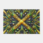 Paillasson Mat de porte avec design Jamaïcain (Devant)