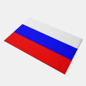 Paillasson Mat de porte avec drapeau de la Russie (Incliné)
