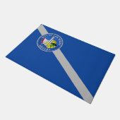 Paillasson Mat de porte avec drapeau de Las Vegas City (Incliné)