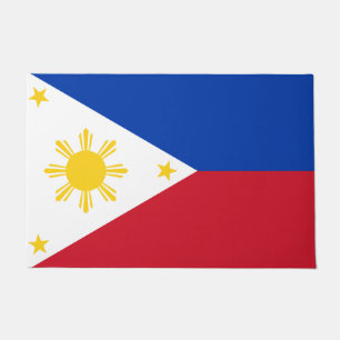 Paillasson Mat de porte avec drapeau des Philippines
