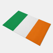 Paillasson Mat de porte avec drapeau d'Irlande (Incliné)