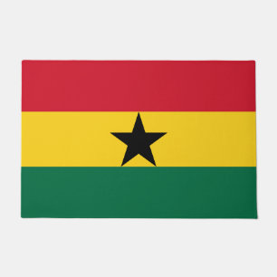 Paillasson Mat de porte avec drapeau du Ghana