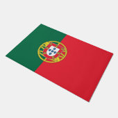 Paillasson Mat de porte avec drapeau du Portugal (Incliné)