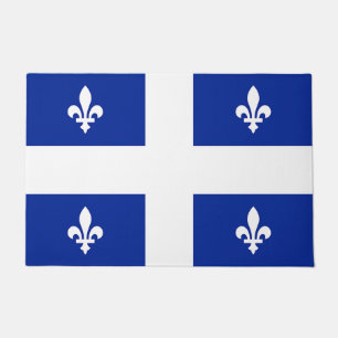Paillasson Mat de porte avec drapeau du Québec, Canada