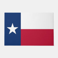 Mat de porte avec Drapeau du Texas State, USA