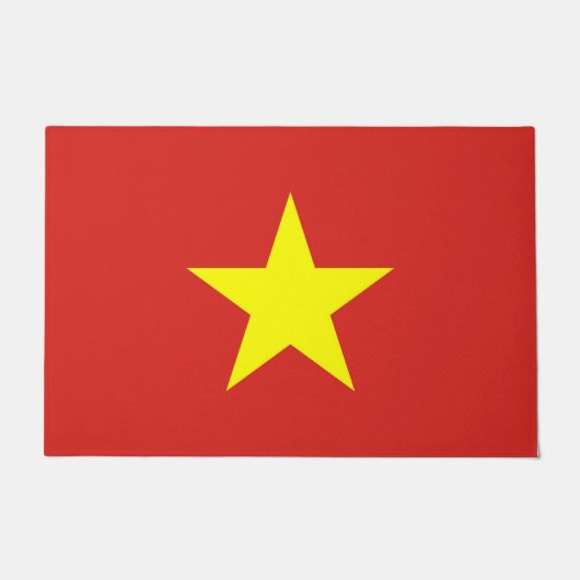 Paillasson Mat de porte avec drapeau du Vietnam (Devant)