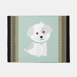 Paillasson Mat de porte d'amour chiot