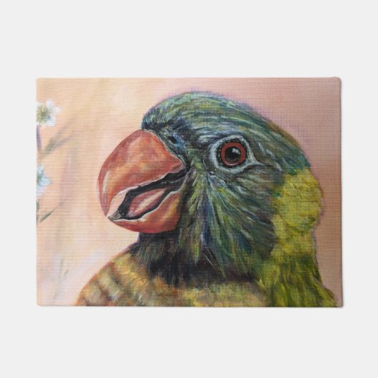 Paillasson Mat de porte d'oiseaux exotiques (Devant)