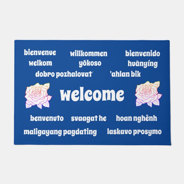 Paillasson Mat de porte multilingue (Devant)