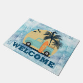 Paillasson Mat de porte rétro surf (Incliné)