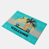 Paillasson Mat de porte rétro surf (Incliné)