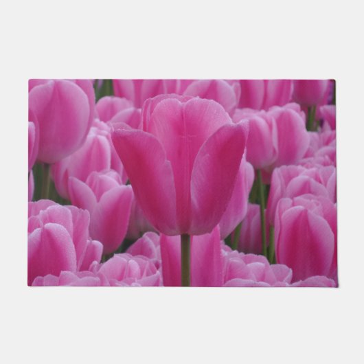 Paillasson Mat de porte Tulipe Rose (Devant)
