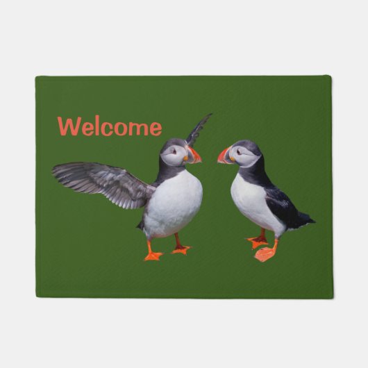 Paillasson Mat Porte Pal Puffin (Vert) (Devant)