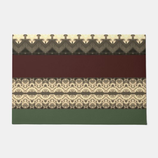 Paillasson Matelas Brown Vert Et Foncé (Devant)