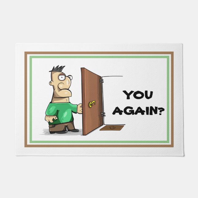 Paillasson Matelas de bienvenue amusant et sarcastique (Devant)