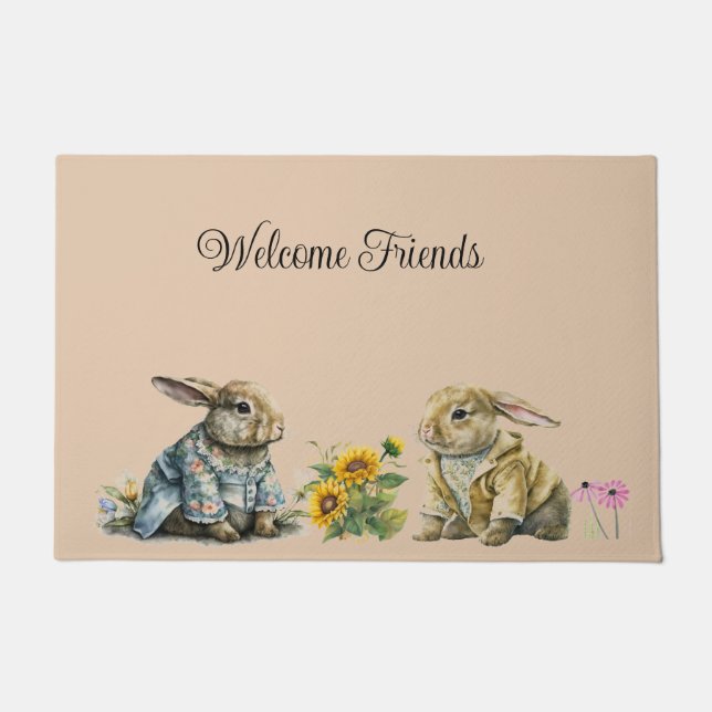 Paillasson Matelas de port pour lapin printanier (Devant)