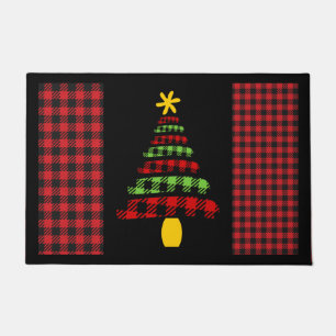 Paillasson Matelas de porte d'arbre de Noël de Buffalo Plaid