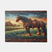 Paillasson Matelas en cuir de cheval (Devant)