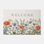 Paillasson Matelas Fleur sauvage coloré (Devant)