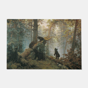 Paillasson Matin dans une forêt de pins (Ours dans les bois)