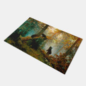 Paillasson Matin dans une pinède Ours avec des oursons Chichk (Incliné)