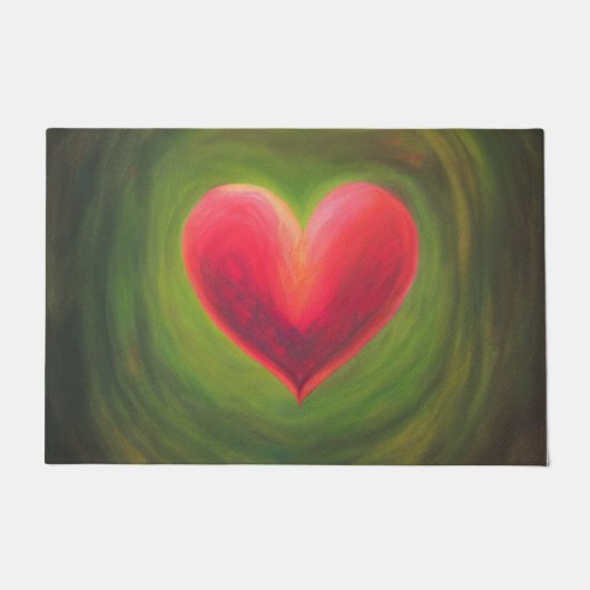 Paillasson Matt de fixation du coeur naturel (Devant)