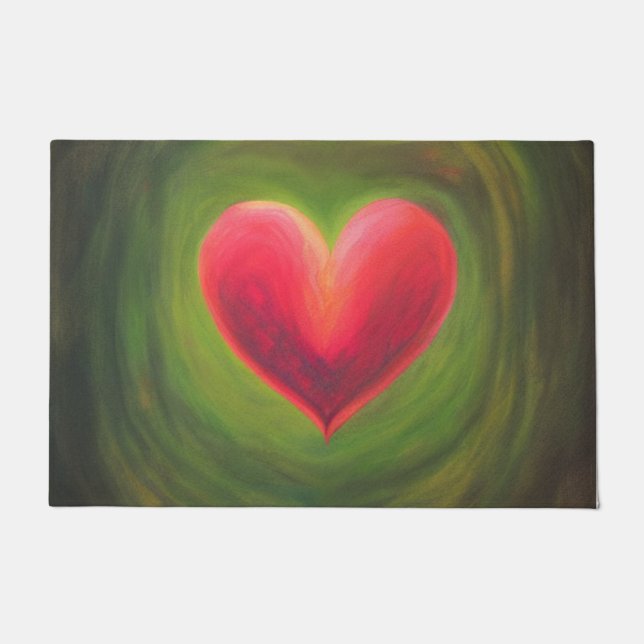 Paillasson Matt de fixation du coeur naturel (Devant)