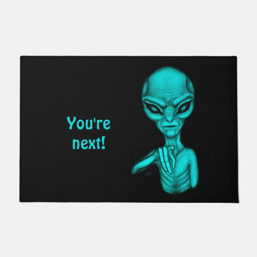 Paillasson Mauvais Alien, Tu es le prochain ! (Devant)