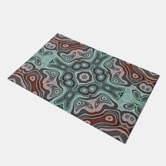 Paillasson Mauve rose rouge Turquoise vert Hip Orient Bali Ar (Incliné)