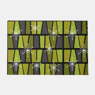 Paillasson MCM géométrique Vert olive Abstrait