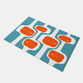 Paillasson MCM WELCOME MAT - Orange et Turquoise (Incliné)