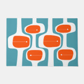 Paillasson MCM WELCOME MAT - Orange et Turquoise (Devant)