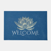 Paillasson Méditation YOGA Instructeur Lotus Welcome Doormat (Devant)