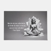 Paillasson Méditation Yoga Instructeur Reiki Master Low Poly (Devant)