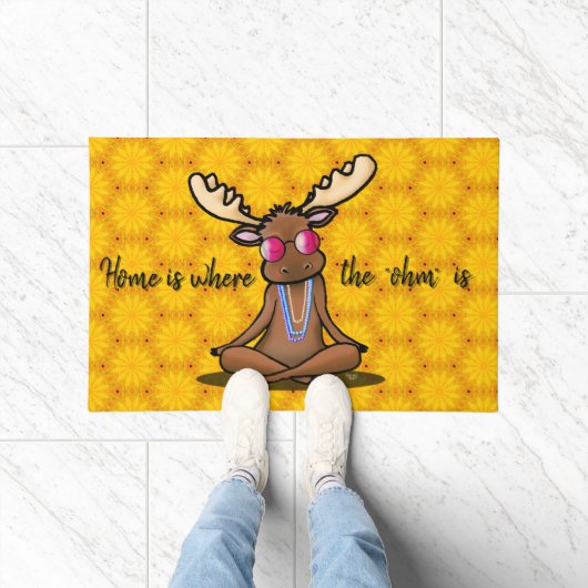 Paillasson Méditer Moose KiniArt Doormat (Intérieur)