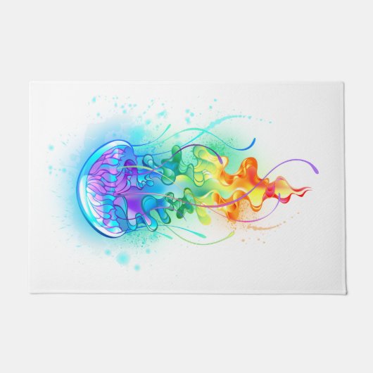 Paillasson Méduse arc-en-ciel (Devant)